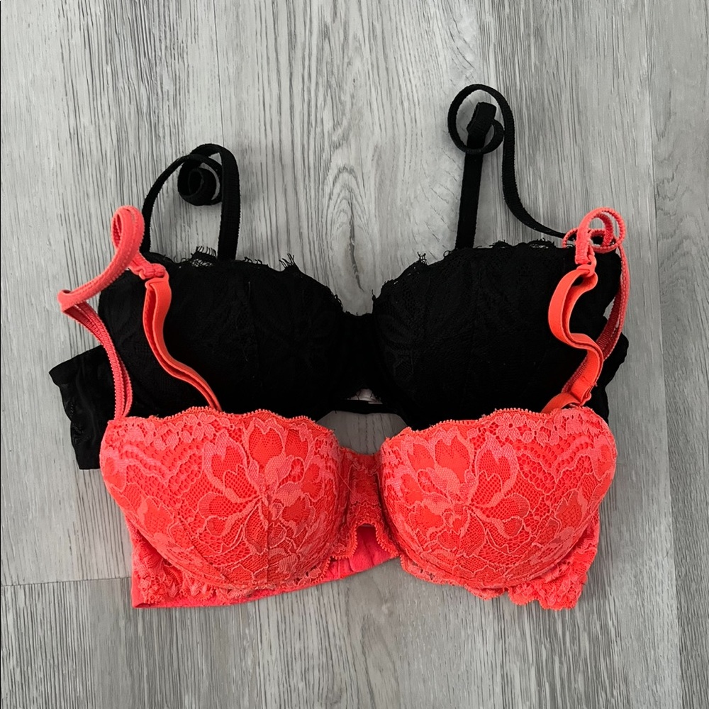 Two Pink Victoria’s Secret Bras